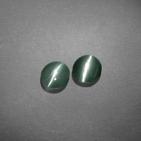 Chrysoberyl Cat's Eye Gemstone in 4.6 x 4.1 mm Size for Sale, Chrysoberyl Cat's Eye Stone in Green Color
