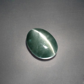 Chrysoberyl Cat's Eye Gemstone in 8.4 x 7.2 mm Size for Sale, Chrysoberyl Cat's Eye Stone in Green Color