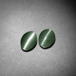 Chrysoberyl Cat's Eye Gemstone in 5.6 x 4.2 mm Size for Sale, Chrysoberyl Cat's Eye Stone in Green Color