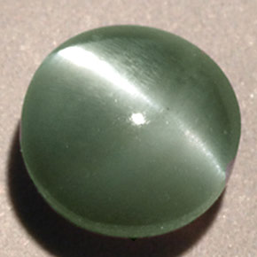 Chrysoberyl Cat's Eye Gemstone in 5 mm (calibrated) Size for Sale, Chrysoberyl Cat's Eye Stone in Green Color