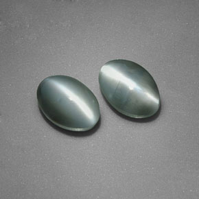 Chrysoberyl Cat's Eye Gemstone in 6 x 4.2 mm Size for Sale, Chrysoberyl Cat's Eye Stone in Green Color
