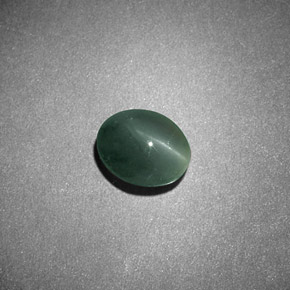 0.68 ct Green Chrysoberyl Cat's Eye Stone, Natural Chrysoberyl Cat's Eye in Oval Cabochon Shape for Sale