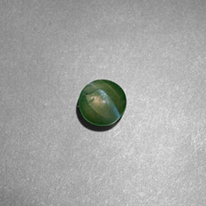 0.60 ct Green Chrysoberyl Cat's Eye Stone, Natural Chrysoberyl Cat's Eye in Round Cabochon Shape for Sale