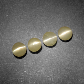 Chrysoberyl Cat's Eye Gemstone in 3.8 mm Size for Sale, Chrysoberyl Cat's Eye Stone in Golden Color