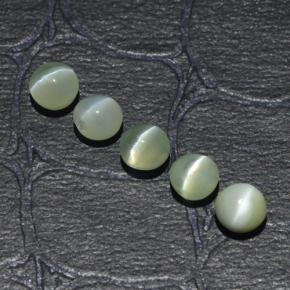 0.5ct Round Cabochon Golden Green Chrysoberyl Cat's Eye for sale thumb image of 0.5ct Round Cabochon Golden Green Chrysoberyl Cat's Eye (ID: 294825)