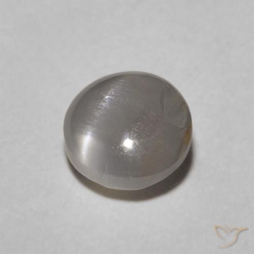 0.62 ct Green Chrysoberyl Cat's Eye Stone, Natural Chrysoberyl Cat's Eye in Oval Cabochon Shape for Sale