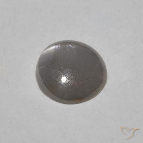 Chrysoberyl Cat's Eye Gemstone in 5.6 x 5.3 mm Size for Sale, Chrysoberyl Cat's Eye Stone in Medium Green Color