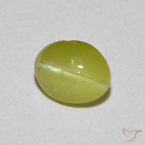 0.51 ct Oval Chrysoberyl Cat's Eye, 5.2 x 4.1 mm From Sri Lanka, Photo A