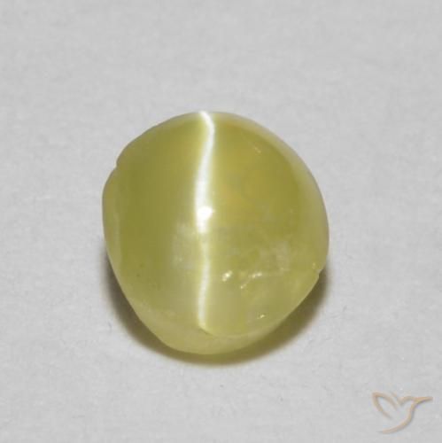 0.34 ct Oval Chrysoberyl Cat's Eye, 3.8 x 3.7 mm From Sri Lanka, Photo A