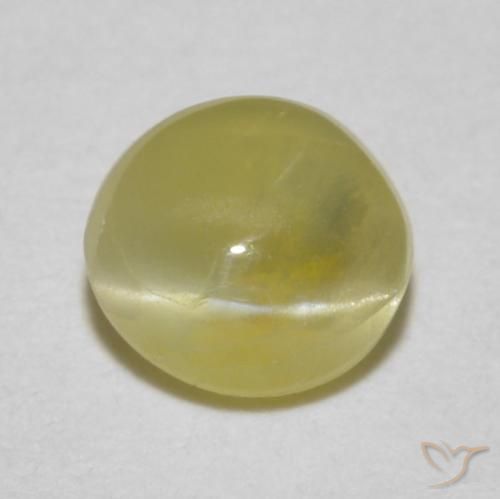0.52 ct Oval Chrysoberyl Cat's Eye, 4.5 x 4.5 mm From Sri Lanka, Photo A