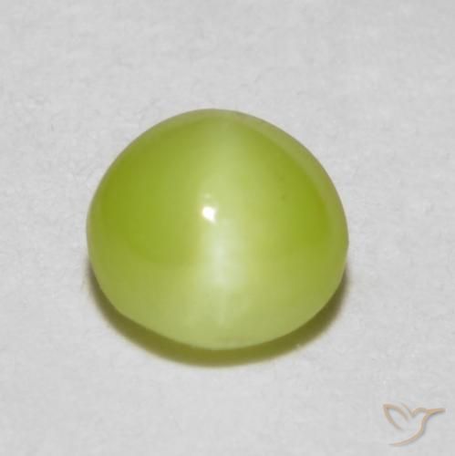 0.37 ct Oval Chrysoberyl Cat's Eye, 4.1 x 3.8 mm From Sri Lanka, Photo A
