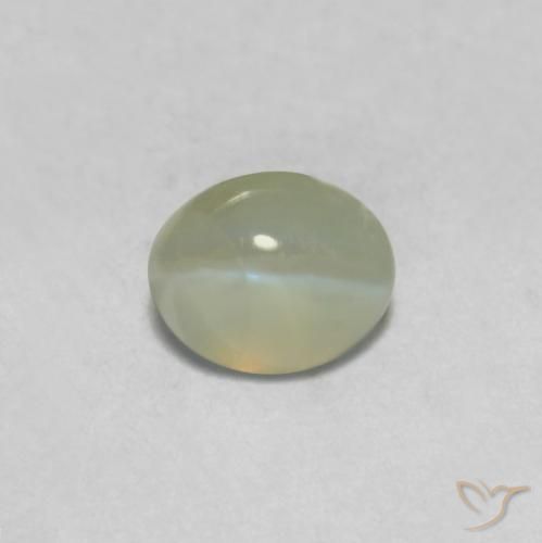 0.36 ct Oval Chrysoberyl Cat's Eye, 4.2 x 3.4 mm From Sri Lanka, Photo A