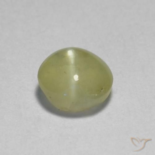 0.46 ct Oval Chrysoberyl Cat's Eye, 4.4 x 4.2 mm From Sri Lanka, Photo A