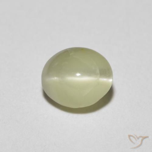0.81 ct Oval Chrysoberyl Cat's Eye, 5.3 x 4.5 mm From Sri Lanka, Photo A