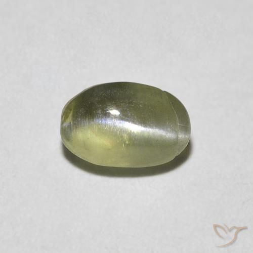 0.55 ct Oval Chrysoberyl Cat's Eye, 5.3 x 3.5 mm From Sri Lanka, Photo A