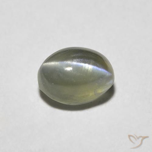 0.73 ct Oval Chrysoberyl Cat's Eye, 5.3 x 3.9 mm From Sri Lanka, Photo A