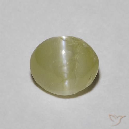 0.6 ct Oval Chrysoberyl Cat's Eye, 5.1 x 4.4 mm From Sri Lanka, Photo A