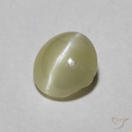 0.45 ct Oval Chrysoberyl Cat's Eye, 5 x 4.5 mm From Sri Lanka, Photo A
