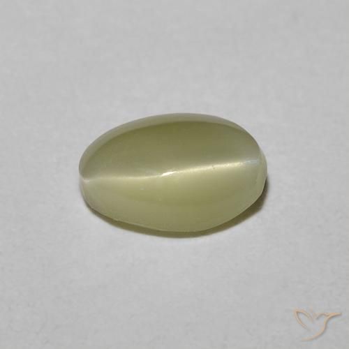 0.82 ct Oval Chrysoberyl Cat's Eye, 6.3 x 4.6 mm From Sri Lanka, Photo A