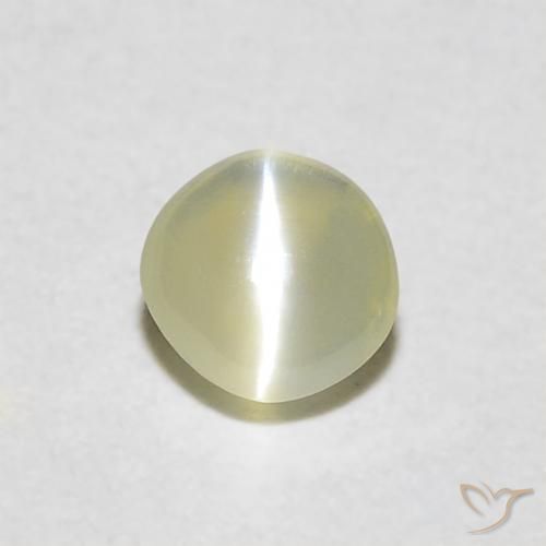 0.29ct Natural Light Yellow Chrysoberyl Cat's Eye, Round, Translucent