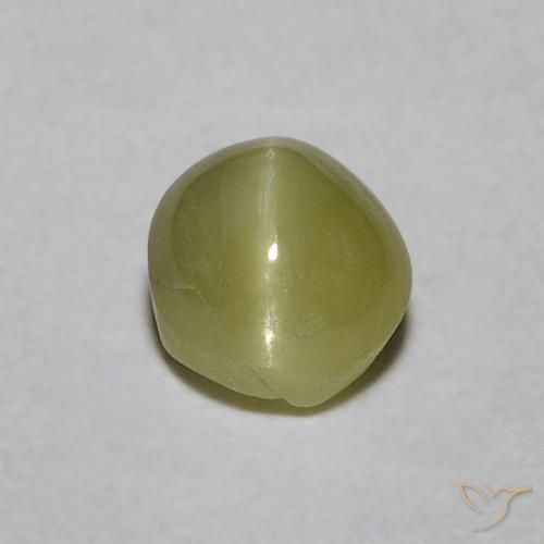 0.52 ct Oval Chrysoberyl Cat's Eye, 4.1 x 4 mm From Sri Lanka, Photo A