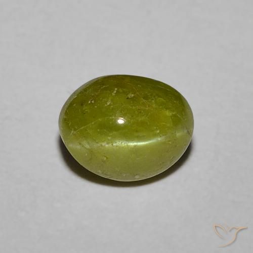 1.13 ct Oval Chrysoberyl Cat's Eye, 5.9 x 4.8 mm From Sri Lanka, Photo A