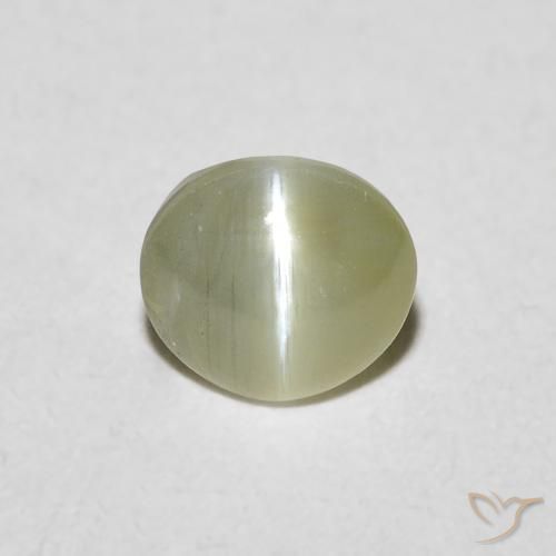0.72 ct Oval Chrysoberyl Cat's Eye, 5 x 4.6 mm From Sri Lanka, Photo A