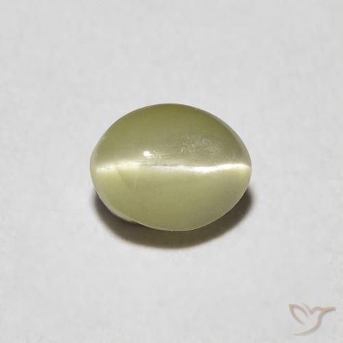 0.39 ct Oval Chrysoberyl Cat's Eye, 4.6 x 3.6 mm From Sri Lanka, Photo A