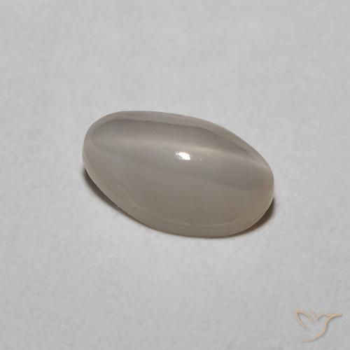 0.77 ct Gray Chrysoberyl Cat's Eye Stone, Natural Chrysoberyl Cat's Eye in Oval Cabochon Shape for Sale