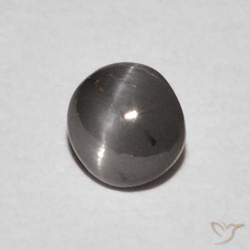 0.63 ct Gray Chrysoberyl Cat's Eye Stone, Natural Chrysoberyl Cat's Eye in Oval Cabochon Shape for Sale