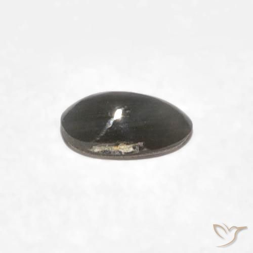 Chrysoberyl Cat's Eye Gemstone in 5 x 3 mm (calibrated) Size for Sale, Chrysoberyl Cat's Eye Stone in Very Light Grey Color
