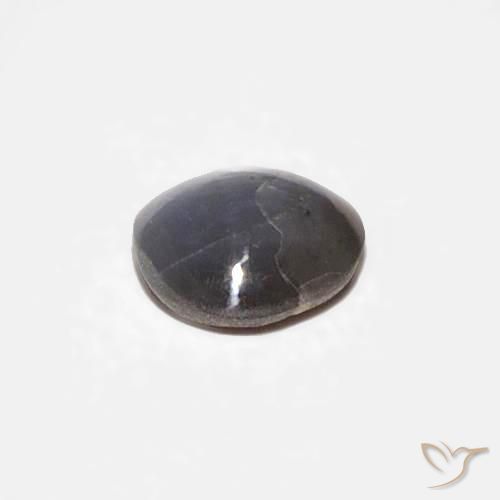 Chrysoberyl Cat's Eye Gemstone in 4 x 4 mm (calibrated) Size for Sale, Chrysoberyl Cat's Eye Stone in Medium Dark-Grey Color