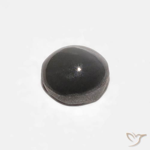 Chrysoberyl Cat's Eye Gemstone in 3.9 x 3.8 mm Size for Sale, Chrysoberyl Cat's Eye Stone in Very Light Grey Color