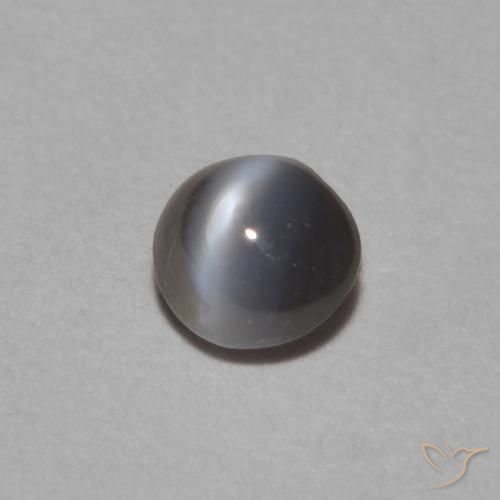 0.29 ct Gray Chrysoberyl Cat's Eye Stone, Natural Chrysoberyl Cat's Eye in Oval Cabochon Shape for Sale