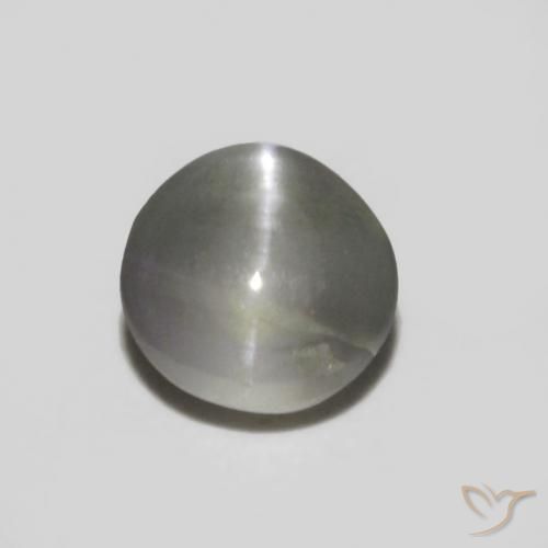 0.36ct Natural Reddish Grey Chrysoberyl Cat's Eye, Oval, Opaque