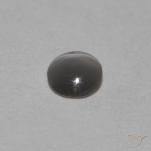 Chrysoberyl Cat's Eye Gemstone in 3.3 x 3.2 mm Size for Sale, Chrysoberyl Cat's Eye Stone in Medium Grey Color