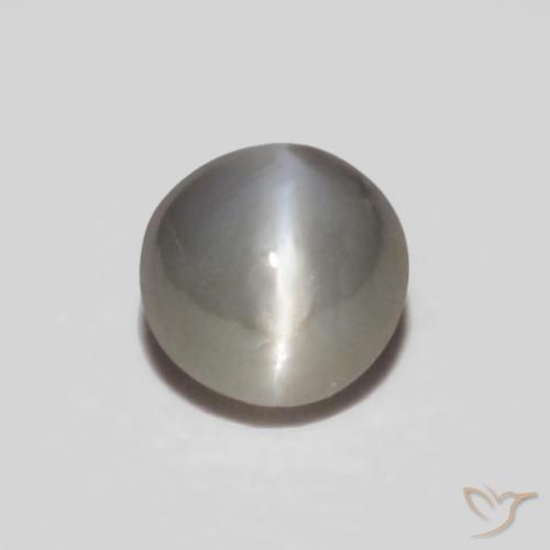 0.24ct Natural Very Light Grey Chrysoberyl Cat's Eye, Oval, Opaque