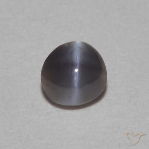 0,11 ct ovaler schwarzer Chrysoberyll-Katzenauge aus Sri Lanka, Größe 3,1 x 3,1mm, natürlicher Edelstein, Opaque Reinheit, 1 Stück ovaler Chrysoberyll-Katzenauge, Mohs-Härte von 8,5 Geeignet für den täglichen Gebrauch im Schmuck , Photo A