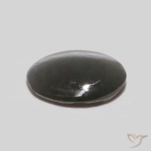 Chrysoberyl Cat's Eye Gemstone in 4.7 x 3.2 mm Size for Sale, Chrysoberyl Cat's Eye Stone in Medium Gray Color