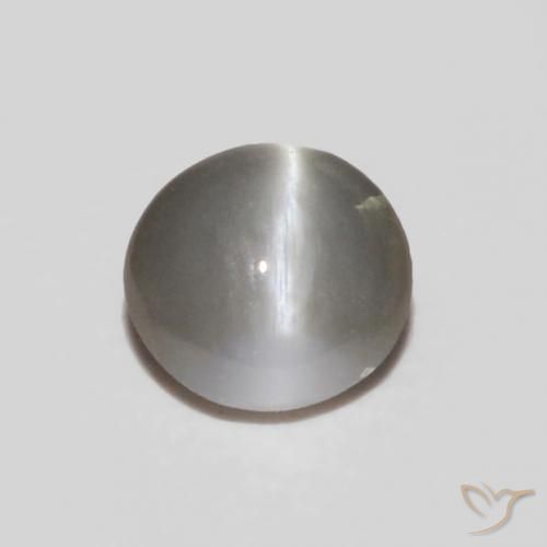 0.24 ct Gray Chrysoberyl Cat's Eye Stone, Natural Chrysoberyl Cat's Eye in Oval Cabochon Shape for Sale