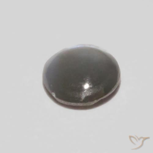 Chrysoberyl Cat's Eye Gemstone in 3.7 x 3.5 mm Size for Sale, Chrysoberyl Cat's Eye Stone in Medium Gray Color