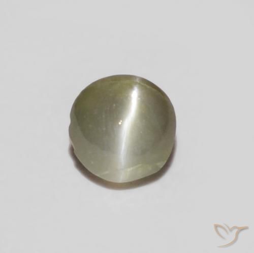 0.14 ct Oval Chrysoberyl Cat's Eye, 3 x 2.9 mm From Sri Lanka, Photo A