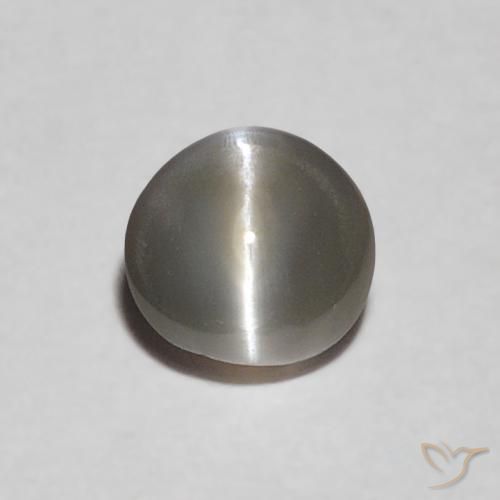 0.3 ct Oval Chrysoberyl Cat's Eye, 4 x 3.9 mm From Sri Lanka, Photo A