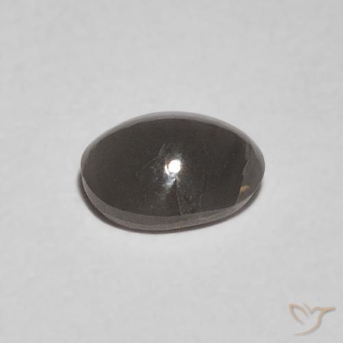 Chrysoberyl Cat's Eye Gemstone in 5.3 x 4 mm Size for Sale, Chrysoberyl Cat's Eye Stone in Medium Grey Color