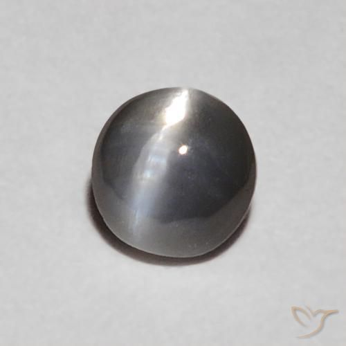 0.24 ct Gray Chrysoberyl Cat's Eye Stone, Natural Chrysoberyl Cat's Eye in Oval Cabochon Shape for Sale