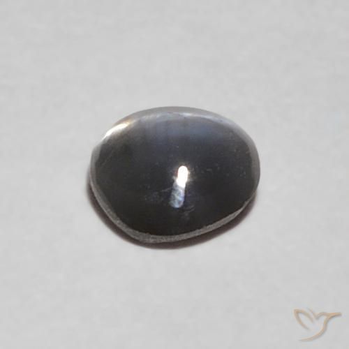 Chrysoberyl Cat's Eye Gemstone in 3.6 x 3.6 mm Size for Sale, Chrysoberyl Cat's Eye Stone in Silver Gray Color
