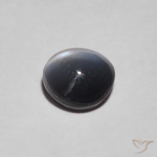 Chrysoberyl Cat's Eye Gemstone in 4.4 x 4.3 mm Size for Sale, Chrysoberyl Cat's Eye Stone in Medium Grey Color
