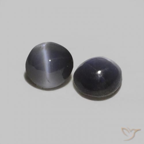 0.38 ctw Gray Chrysoberyl Cat's Eye Stones, Natural Chrysoberyl Cat's Eye in Oval Cabochon Shape for Sale