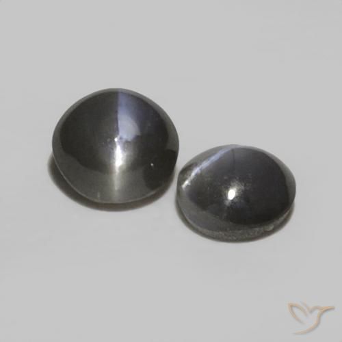 0.52 ctw Gray Chrysoberyl Cat's Eye Stones, Natural Chrysoberyl Cat's Eye in Oval Cabochon Shape for Sale