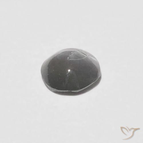 Chrysoberyl Cat's Eye Gemstone in 3.2 mm Size for Sale, Chrysoberyl Cat's Eye Stone in Medium Dark-Grey Color